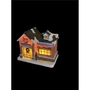 Walgreens Store Light Up Holiday Christmas Winter Scene Village House NEW 2025